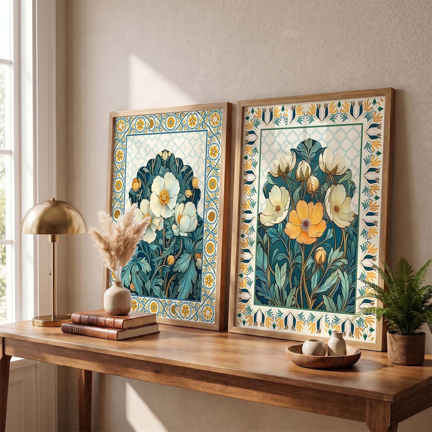 Floral Wall Print For Living Room Wall Decor