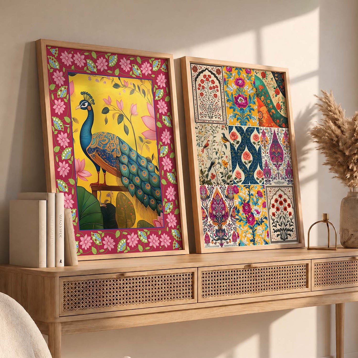 Madhubani  Wall Print For Living Room Wall Decor