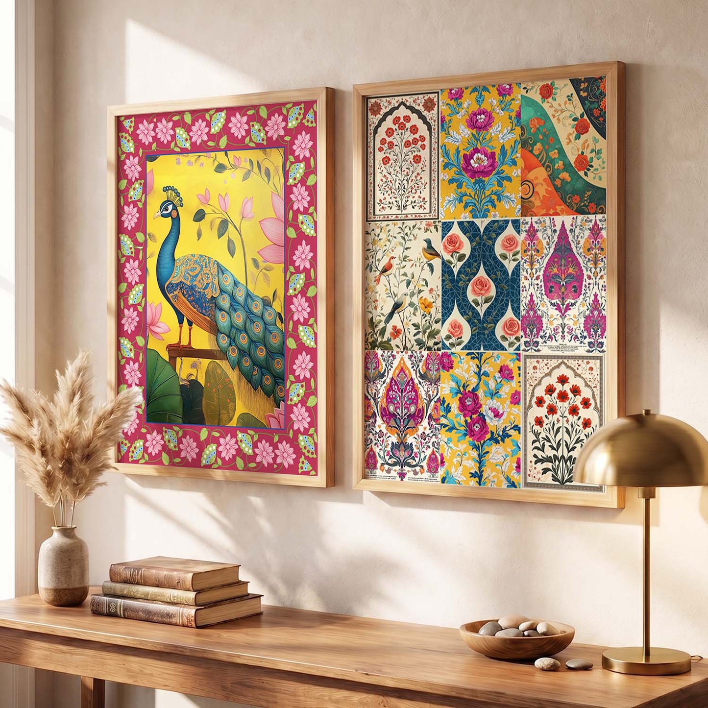 Madhubani  Wall Print For Living Room Wall Decor