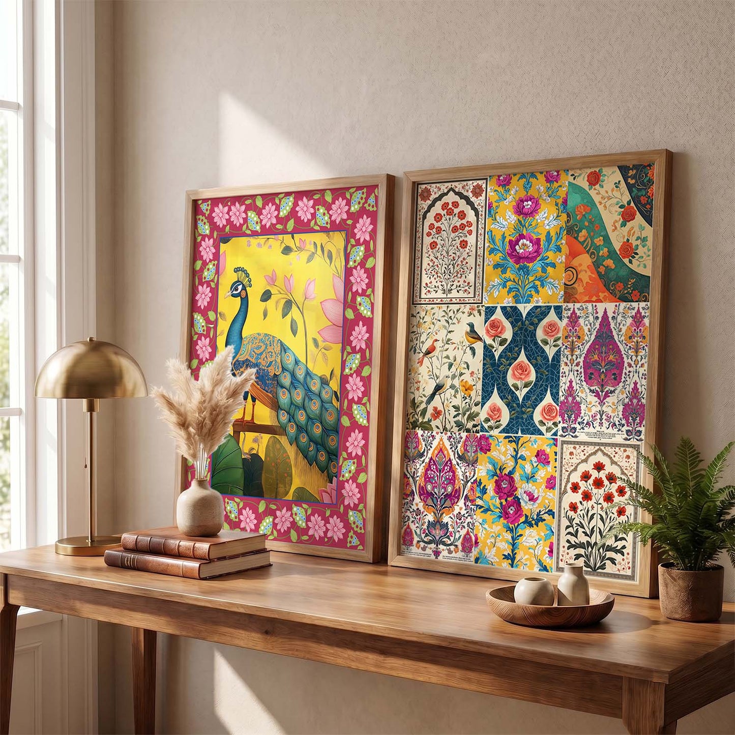 Madhubani  Wall Print For Living Room Wall Decor