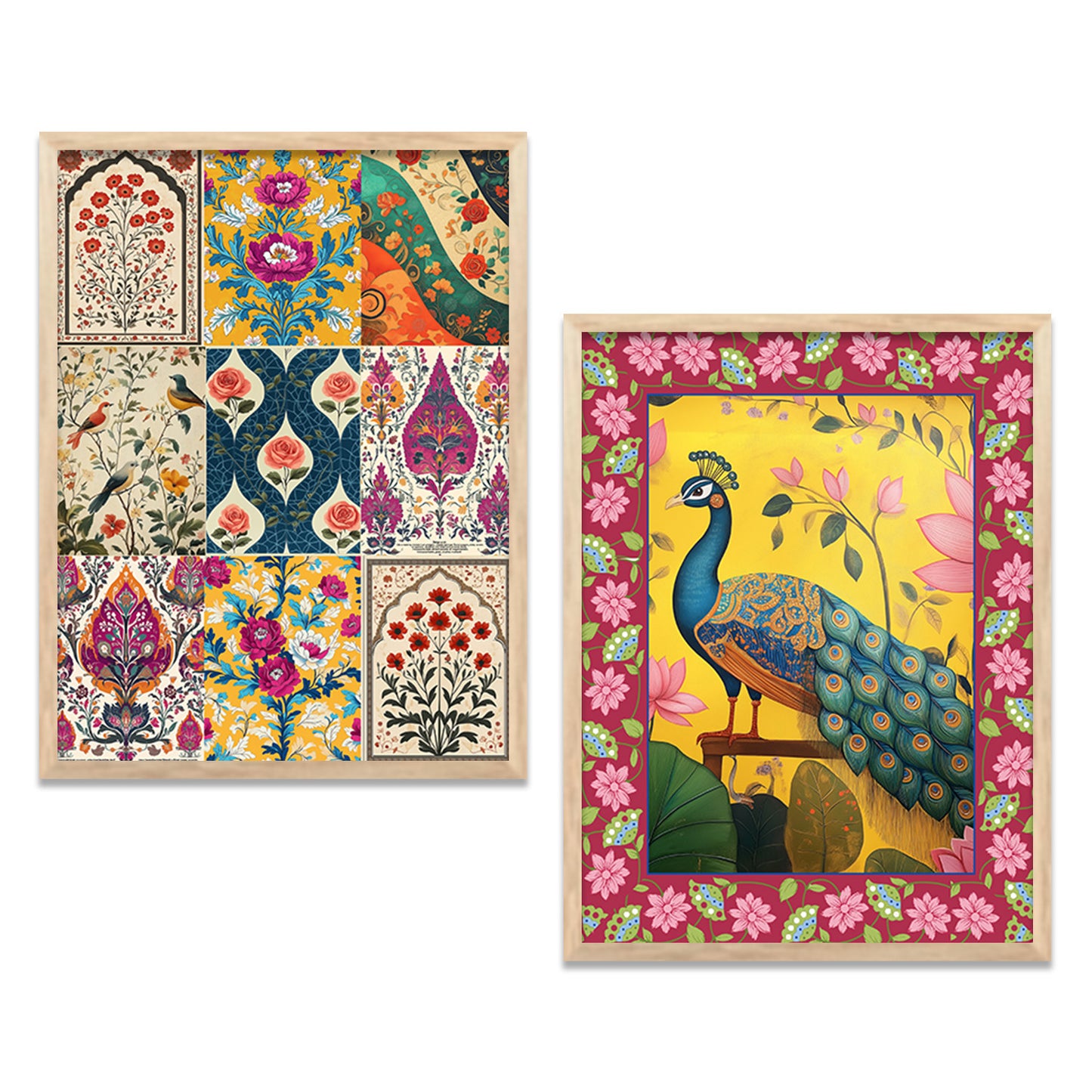 Madhubani  Wall Print For Living Room Wall Decor