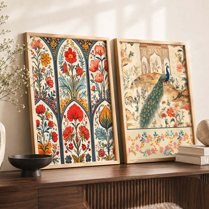 Madhubani  Wall Print For Living Room Wall Decor