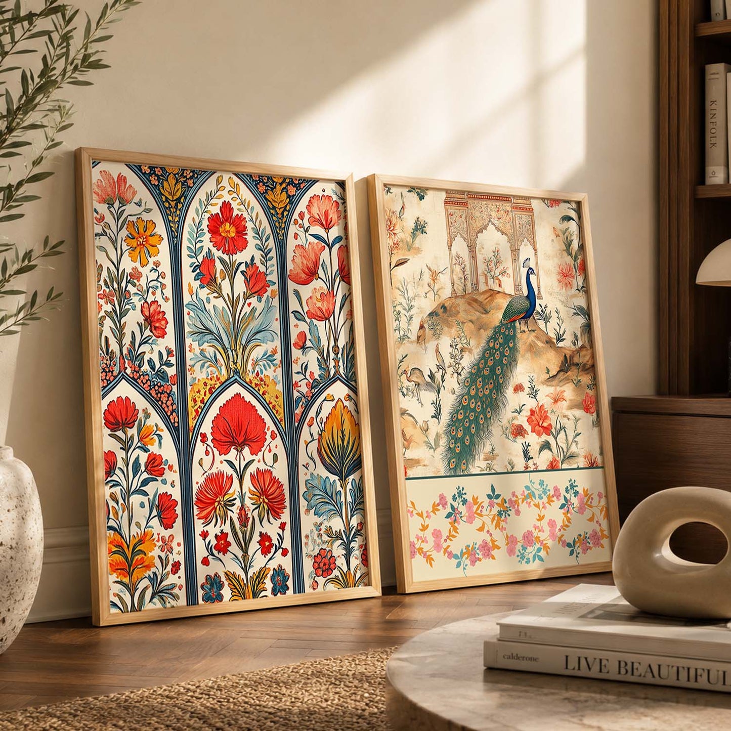Madhubani  Wall Print For Living Room Wall Decor