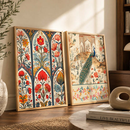 Madhubani  Wall Print For Living Room Wall Decor