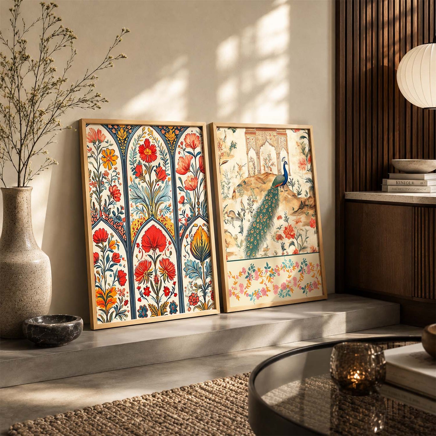 Madhubani  Wall Print For Living Room Wall Decor