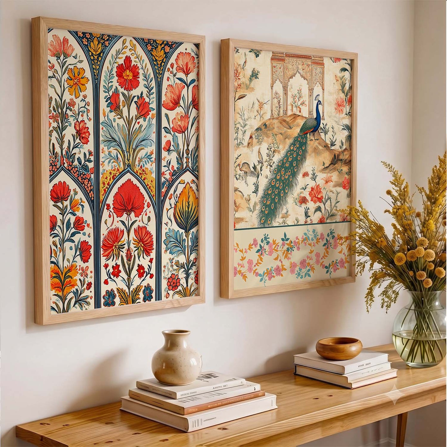 Madhubani  Wall Print For Living Room Wall Decor