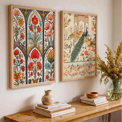 Madhubani  Wall Print For Living Room Wall Decor