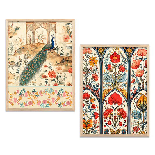 Madhubani  Wall Print For Living Room Wall Decor