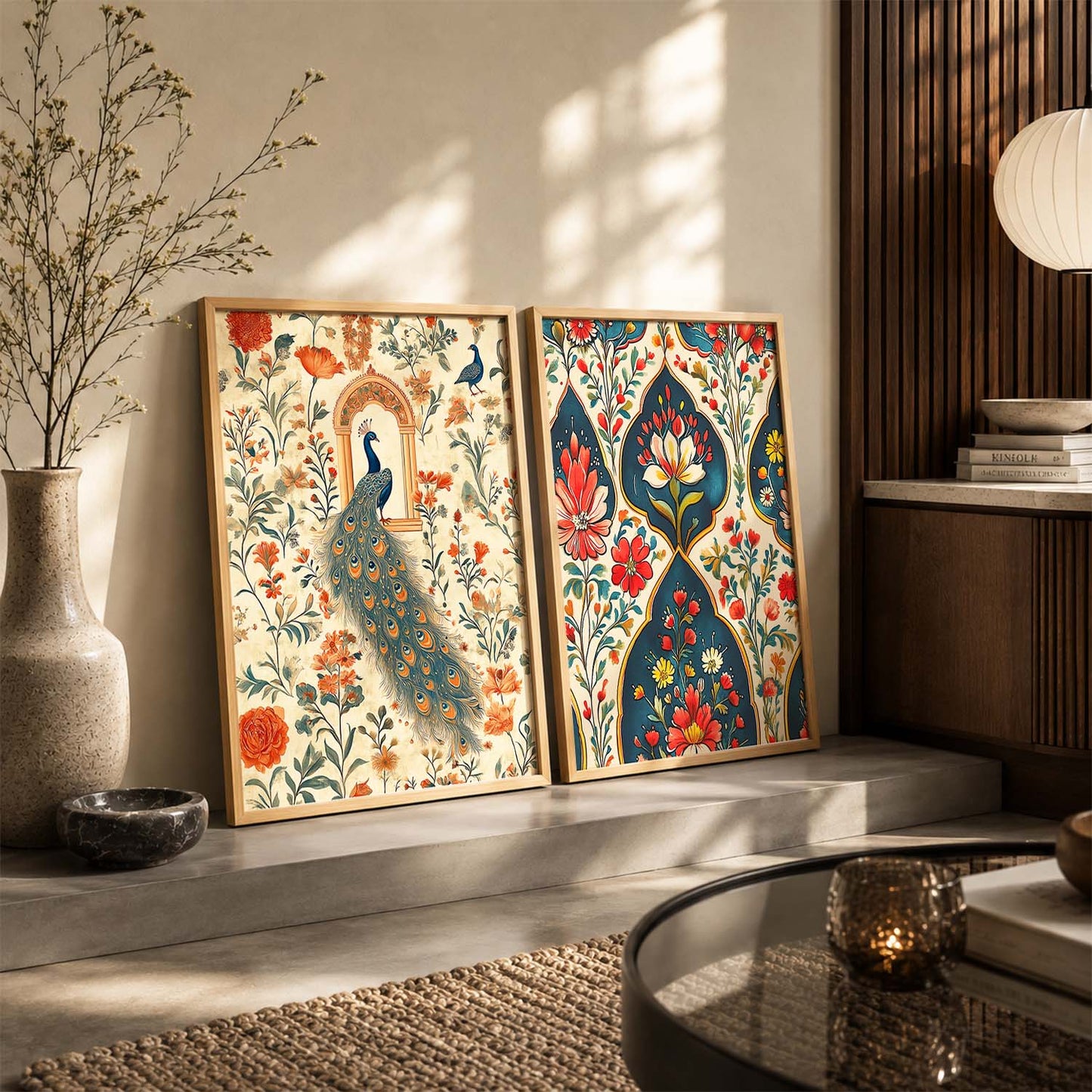 Madhubani Wall Print For Living Room Wall Decor