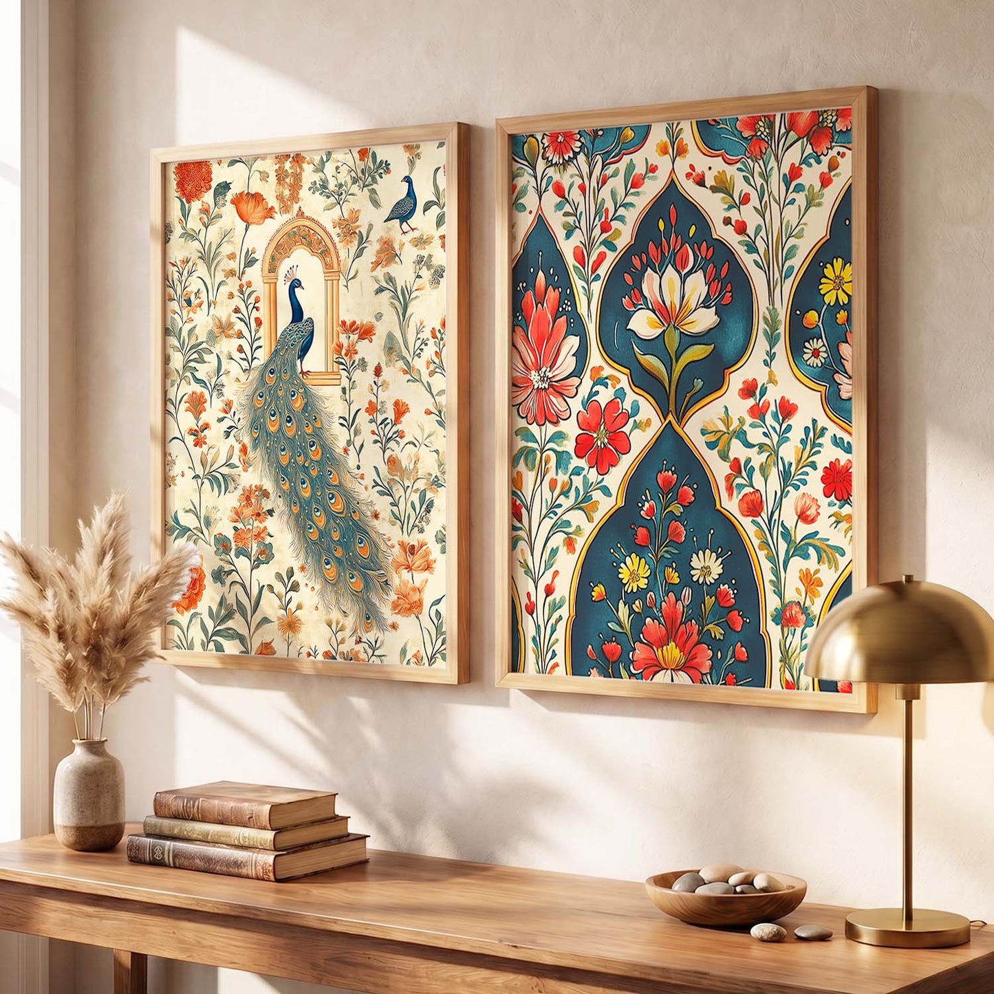 Madhubani Wall Print For Living Room Wall Decor