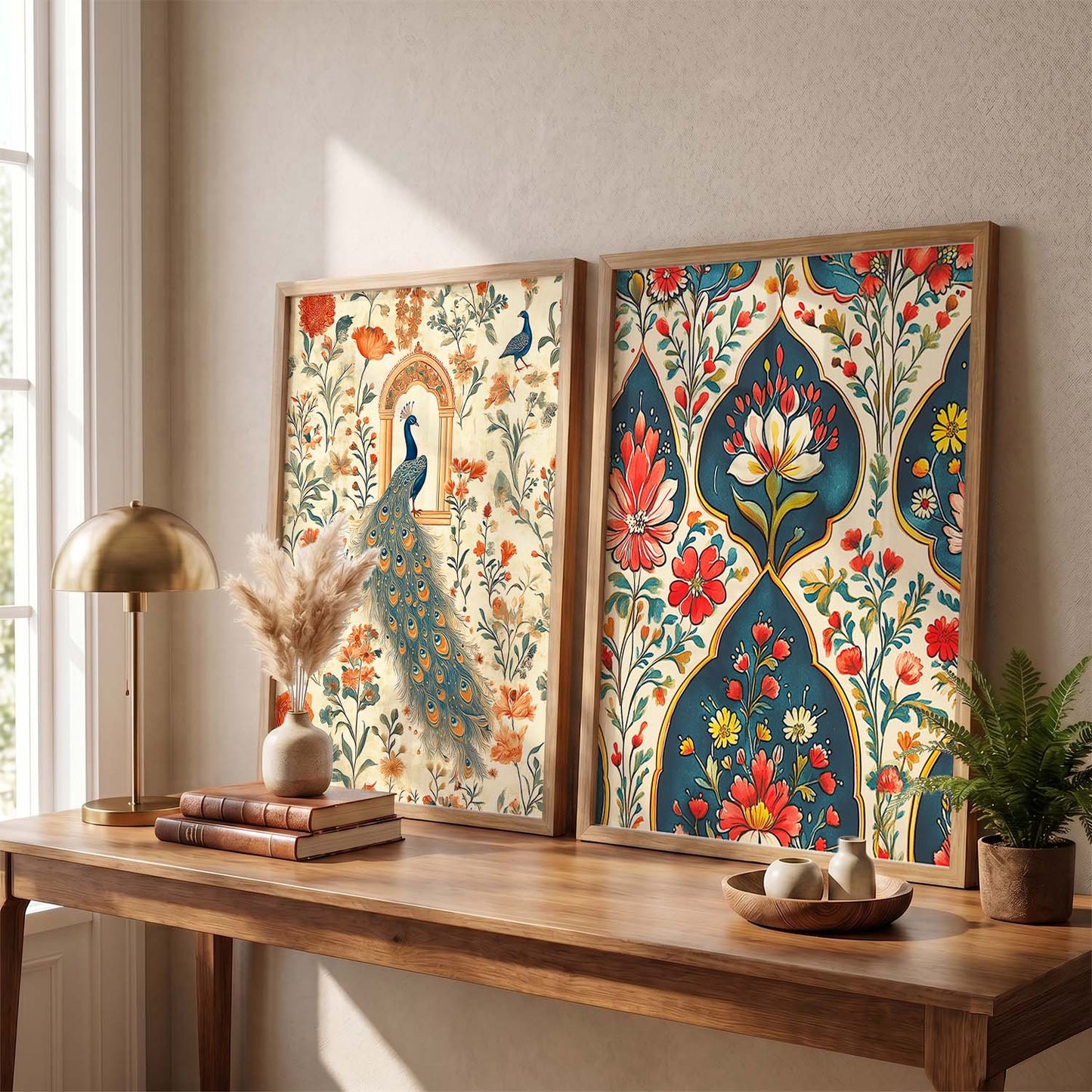 Madhubani Wall Print For Living Room Wall Decor