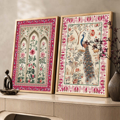 Madhubani  Wall Print For Living Room Wall Decor