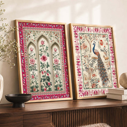 Madhubani  Wall Print For Living Room Wall Decor