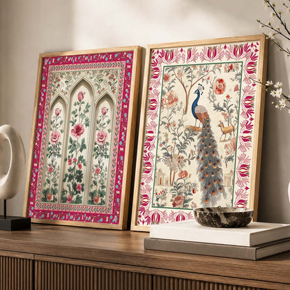 Madhubani  Wall Print For Living Room Wall Decor