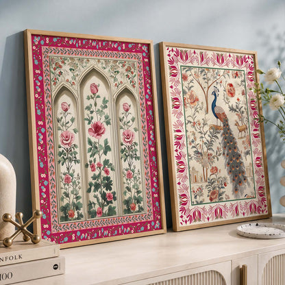 Madhubani  Wall Print For Living Room Wall Decor