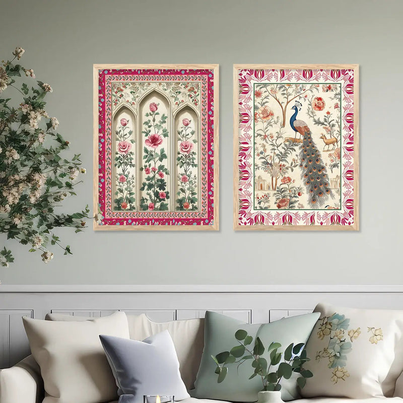 Madhubani  Wall Print For Living Room Wall Decor