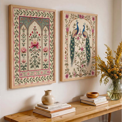Madhubani Wall Print For Living Room Wall Decor