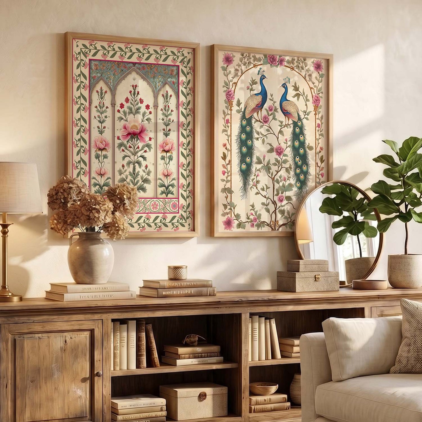 Madhubani Wall Print For Living Room Wall Decor