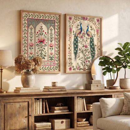 Madhubani Wall Print For Living Room Wall Decor