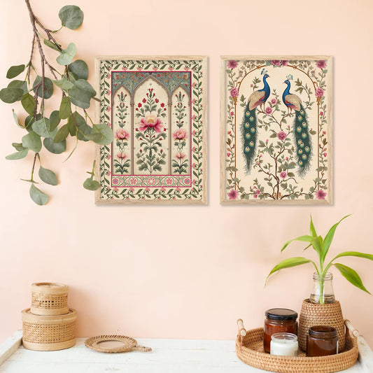 Madhubani Wall Print For Living Room Wall Decor