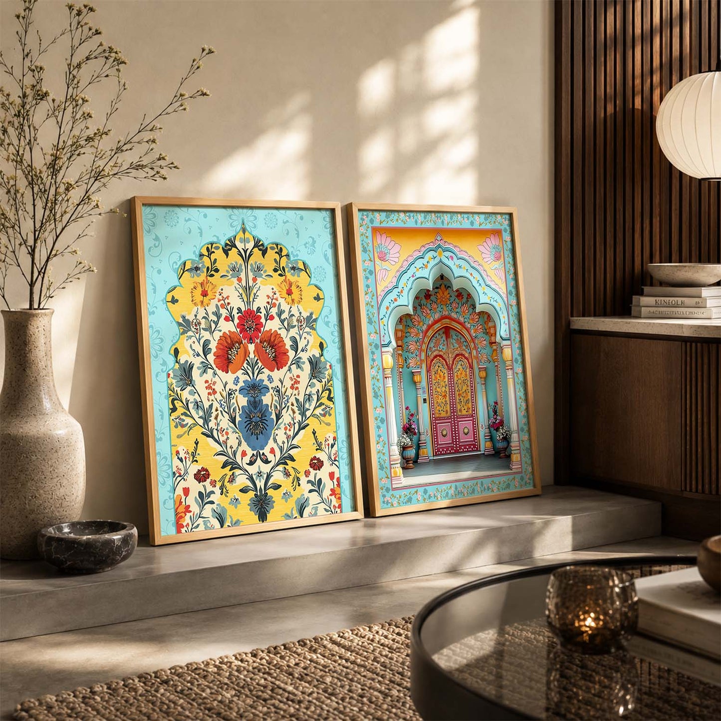 Madhubani  Wall Print For Living Room Wall Decor