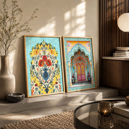 Madhubani  Wall Print For Living Room Wall Decor