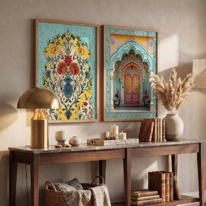 Madhubani  Wall Print For Living Room Wall Decor