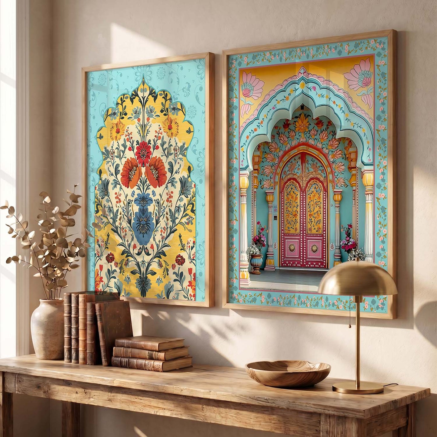 Madhubani  Wall Print For Living Room Wall Decor