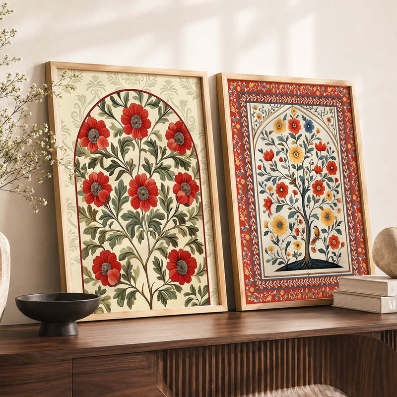 Floral  Wall Print For Living Room Wall Decor
