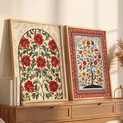 Floral  Wall Print For Living Room Wall Decor