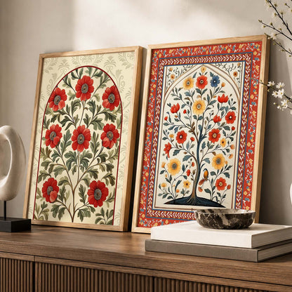 Floral  Wall Print For Living Room Wall Decor