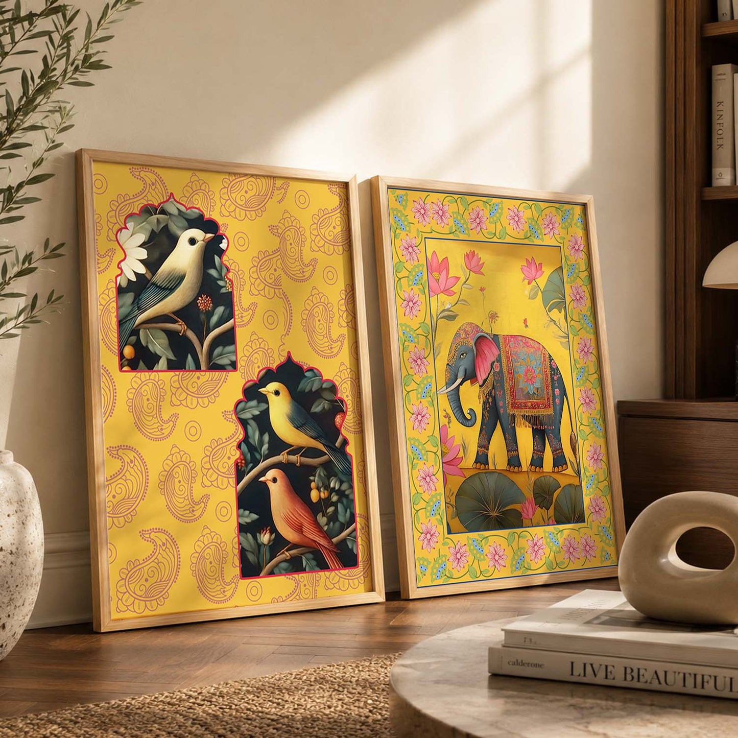 Madhubani   Wall Print For Living Room Wall Decor