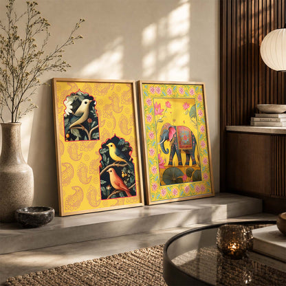 Madhubani   Wall Print For Living Room Wall Decor