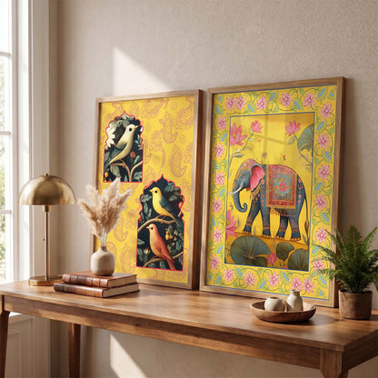 Madhubani   Wall Print For Living Room Wall Decor