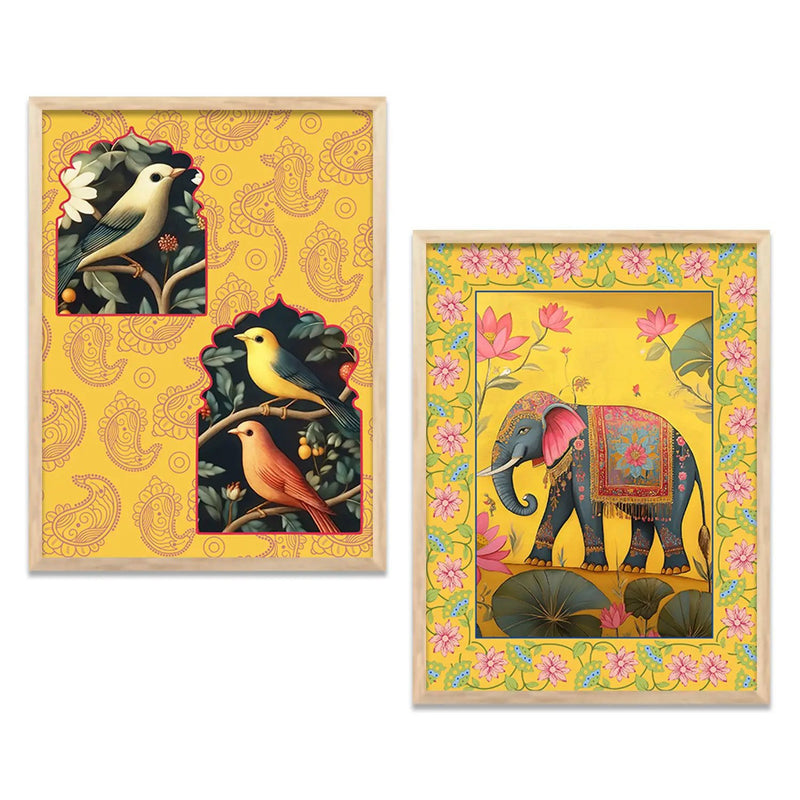 Madhubani   Wall Print For Living Room Wall Decor