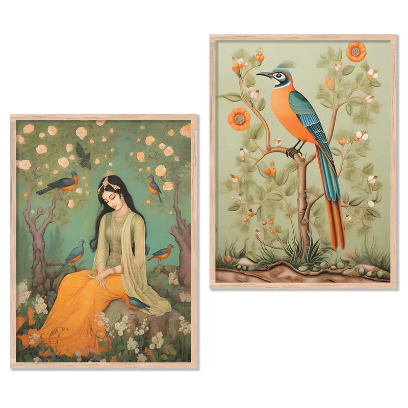 Madhubani / Pichwai Art Combo for Living Room Bedroom Home an Office Wall Decor