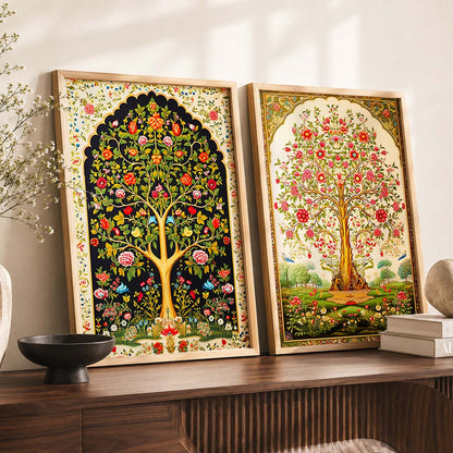 Madhubani / Pichwai Art Combo for Living Room Bedroom Home an Office Wall Decor
