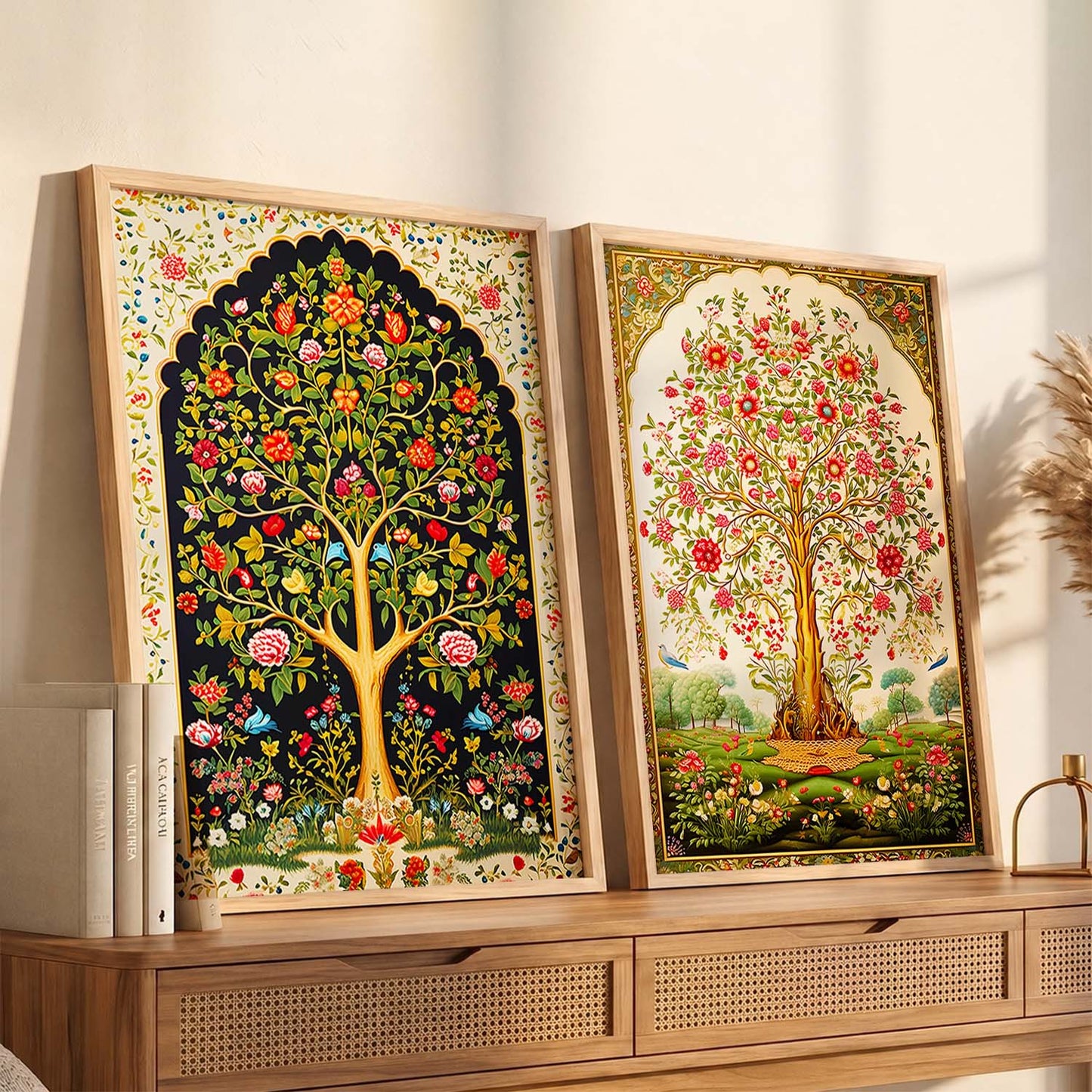 Madhubani / Pichwai Art Combo for Living Room Bedroom Home an Office Wall Decor