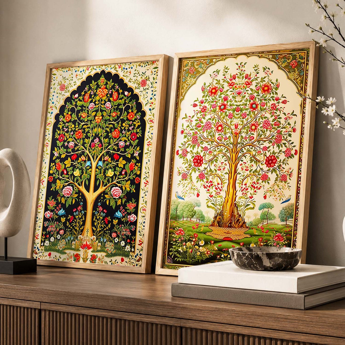 Madhubani / Pichwai Art Combo for Living Room Bedroom Home an Office Wall Decor