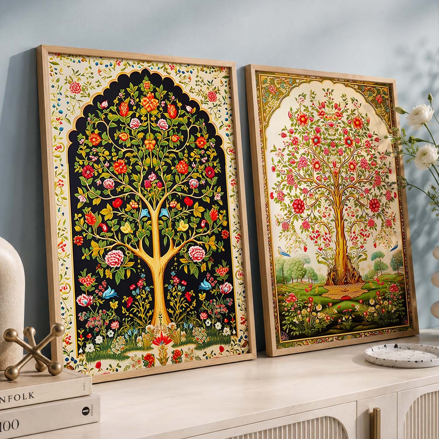 Madhubani / Pichwai Art Combo for Living Room Bedroom Home an Office Wall Decor