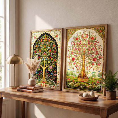 Madhubani / Pichwai Art Combo for Living Room Bedroom Home an Office Wall Decor