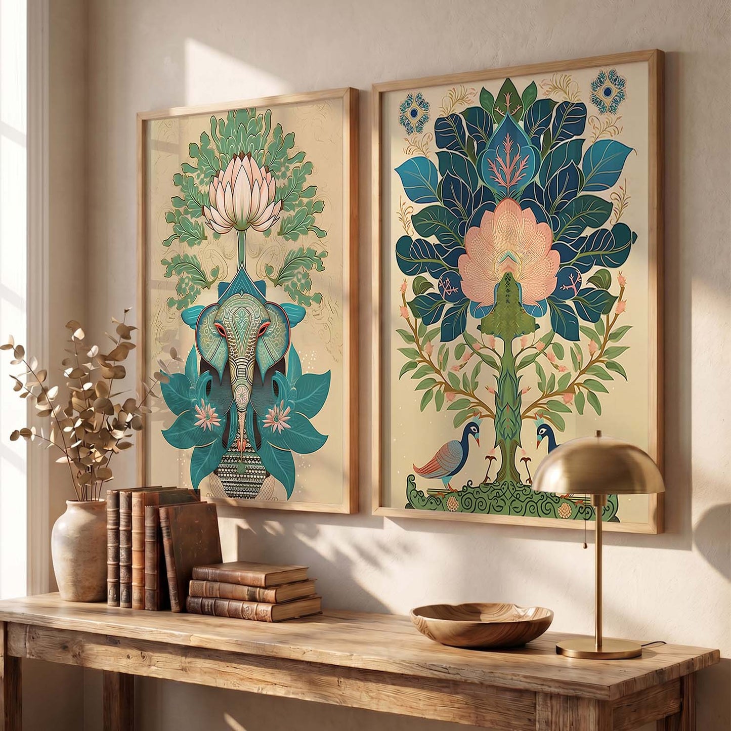 Madhubani / Pichwai Art Combo for Living Room Bedroom Home an Office Wall Decor