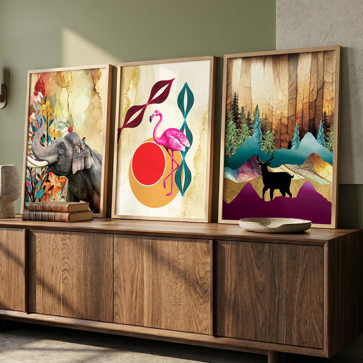 Modern Art Framed Print for Wall Decoration