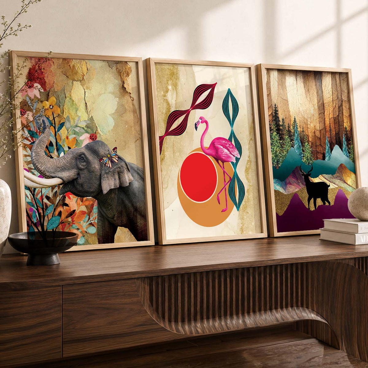 Modern Art Framed Print for Wall Decoration