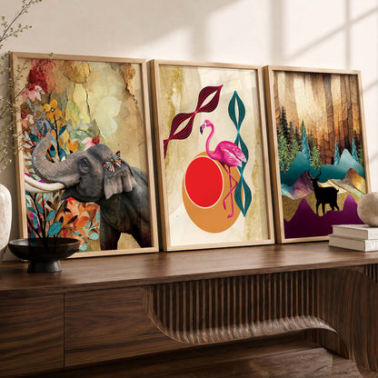 Modern Art Framed Print for Wall Decoration
