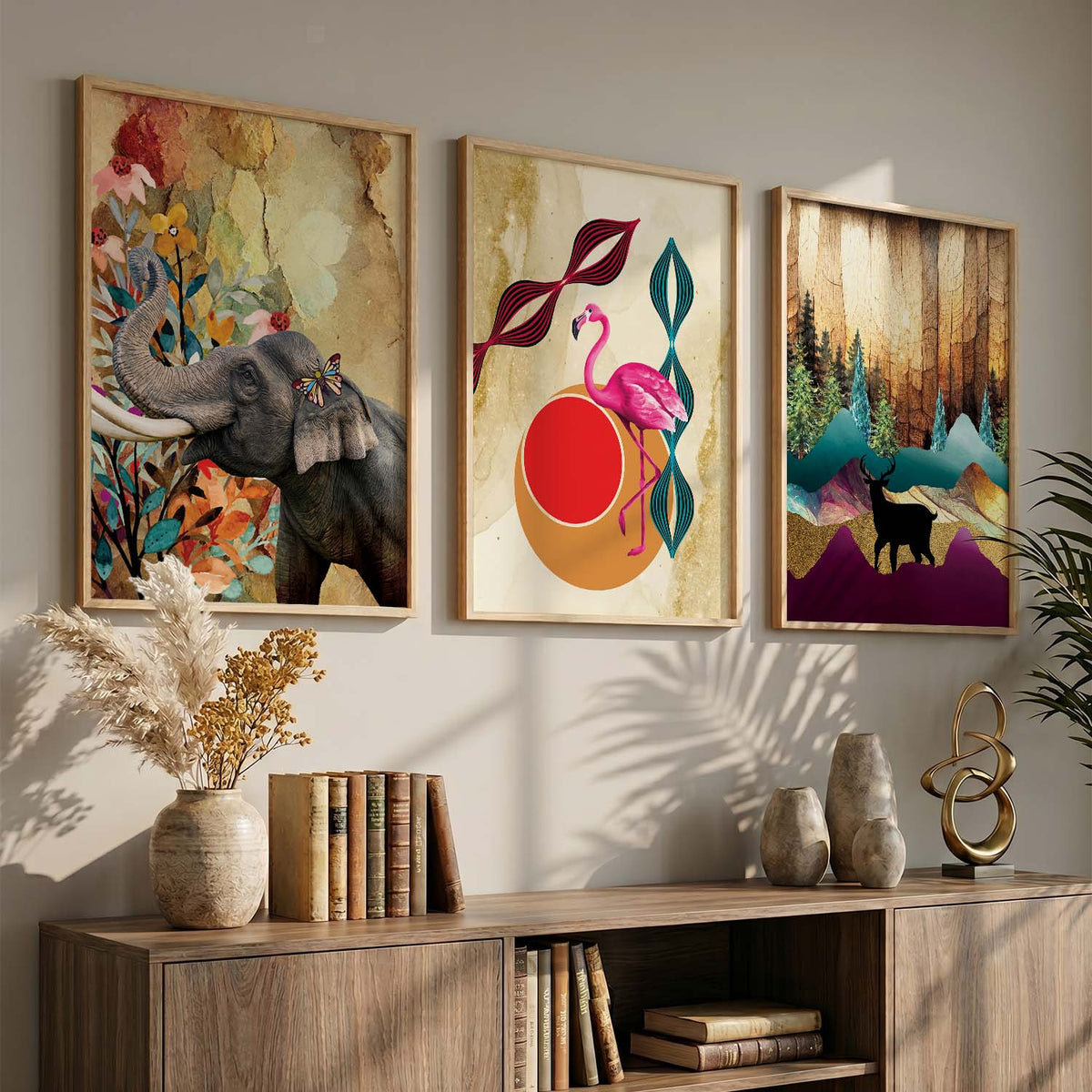 Modern Art Framed Print for Wall Decoration