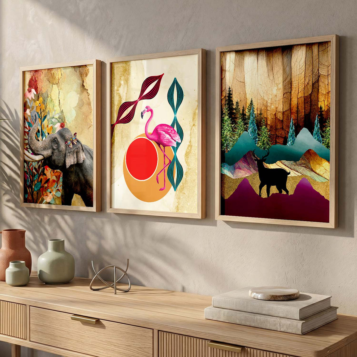 Modern Art Framed Print for Wall Decoration