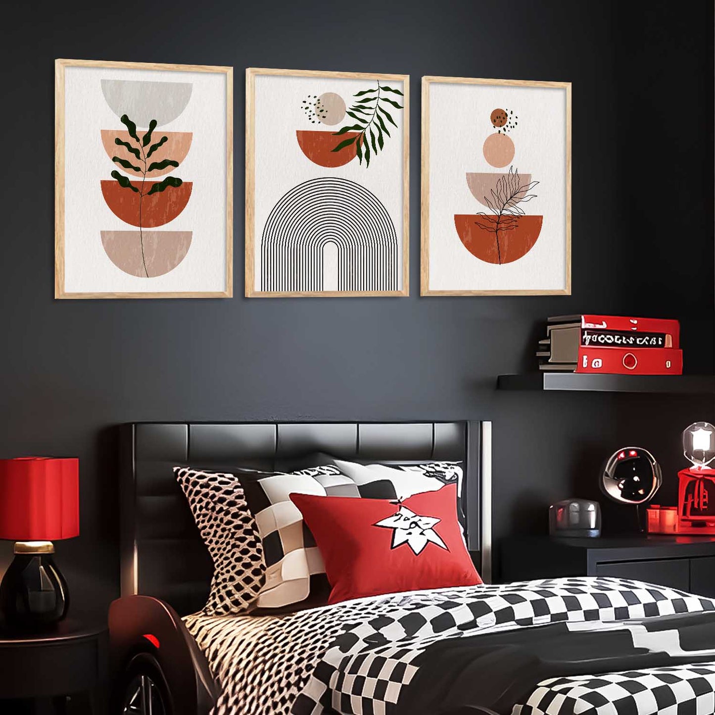 Boho Wall Art Paintings for Living Room Bedroom