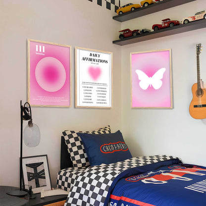 Affirmations  Motivational Wall Art Paintings for Living Room Bedroom