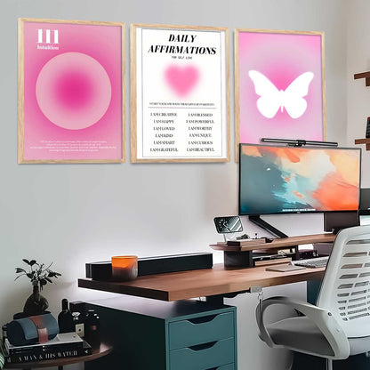 Affirmations  Motivational Wall Art Paintings for Living Room Bedroom